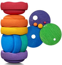 Stapelstein Rainbow Basic Purple - 6 pierres