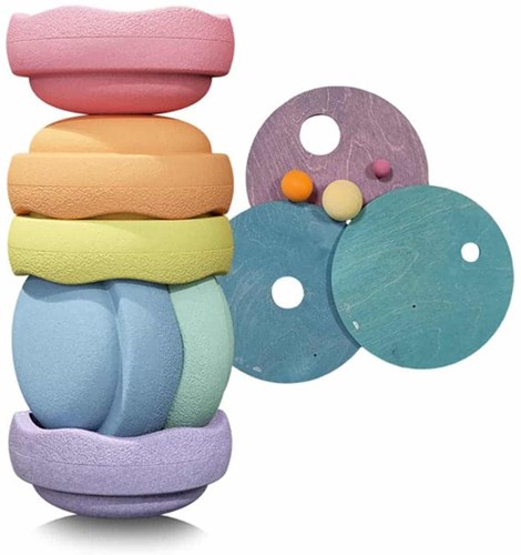 Stapelstein Rainbow Basic Purple - 6 pierres
