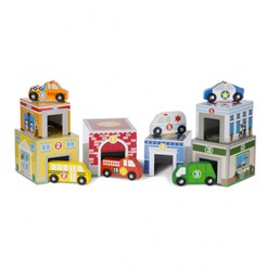 Melissa & Doug EMBOÎTEMENT ET TRI Bâtiments et véhicules