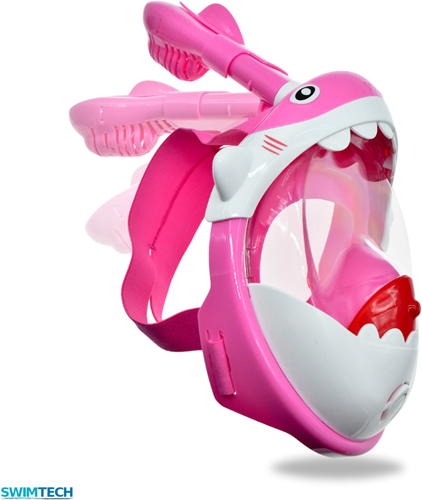 SwimTech Masque de Snorkeling Intégral pour Enfants