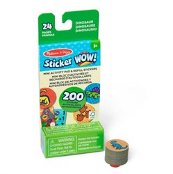 Melissa & Doug jouet autocollant - Sticker WOW! Mini + Recharge Dino
