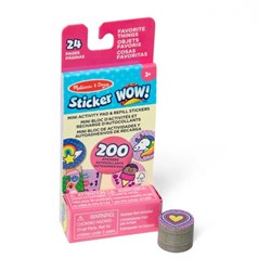 Melissa & Doug jouet autocollant WOW! Mini + Refill - Choses préférées