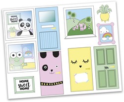 Lundby Stickervel 'Creative' - ramen en deuren
