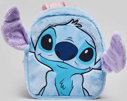 Sac à dos Stitch bleu peluche douce avec oreilles pour enfants