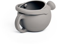 Bigjigs arrosoir en silicone - gris pierre - jouet d'extérieur durable-2