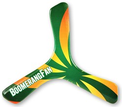 Boomerang Fan boomerang en bois gaucher 3 pales 27cm 30g 10m jouet