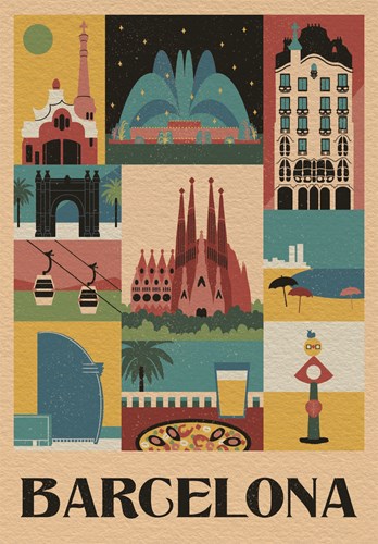 Clementoni Style in the City, Barcelone - 1000 Teile