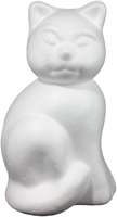 Hobbygroep jouet créatif chat en styropor grand décoration