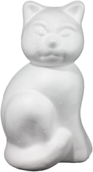 Hobbygroep jouet créatif chat en styropor grand décoration