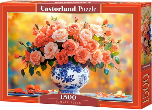 Castorland puzzle roses d'été 1500 pièces puzzle adultes-2
