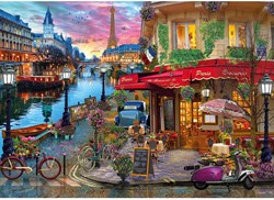 Gibsons puzzle Sunset on the Seine - 1000 pièces de plaisir
