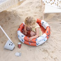 Swim Essentials piscine bébé gonflable baleine rouge-blanc 60 cm jardin-3
