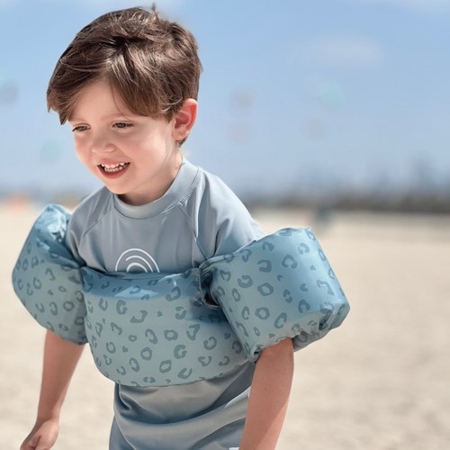SWIM ESSENTIALS Brassards-Ceinture 2-6 Ans - Léopard Vert