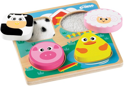 Tidlo puzzle sensoriel en bois ferme - jouet éducatif tactile