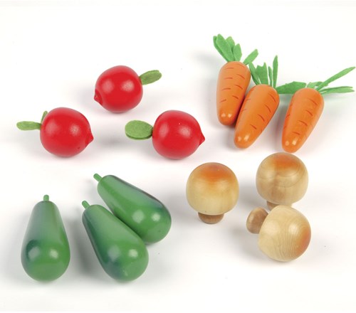 Tidlo ensemble de légumes d'hiver en bois - jeu éducatif d'imitation