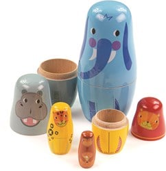 Tidlo Poupées gigognes animaux de la jungle