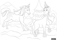 Matta Kids set de table licorne - coloriage réutilisable et tapis effaçable