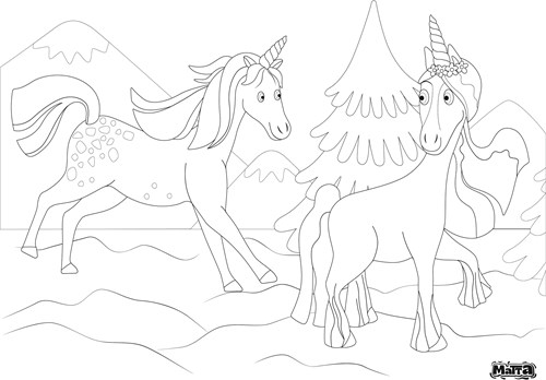Matta Kids set de table licorne - coloriage réutilisable et tapis effaçable