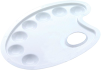 Palette de mélange ovale en plastique pour enfants et adultes