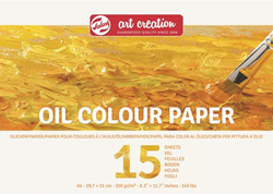 Talens papier pour peinture à l'huile A4 250g 30 feuilles - papier d'artiste