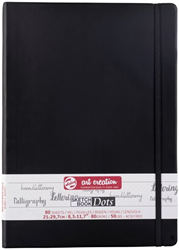 Talens carnet de croquis portrait dot A4 80 feuilles 80g lettrage bullet journal