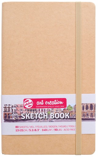 Talens Art Creation TAC Schetsboek 13x21 cm 140 gr 80 vel Kraft