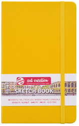 Talens carnet de croquis jaune doré 13x21 cm 140g 80 feuilles Art Creation