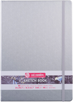 Talens carnet à croquis argent 21x30 cm 140g 80 feuilles A4 rigide