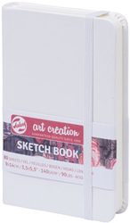 Talens carnet de croquis créatif 9x14 cm 140g 80 feuilles blanc