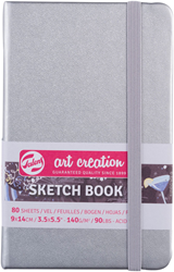 Talens carnet de croquis argent 9x14 cm 140g 80 feuilles compact créatif