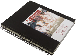 Talens carnet à croquis spirale noir 21,5x28 cm 110g 80 feuilles A4