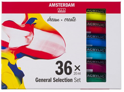 Bruynzeel set de peinture acrylique Amsterdam Standard Series 36x20 ml