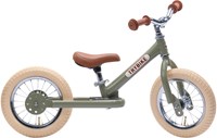 Trybike draisienne Steel vert vintage - vélo d’équilibre pour enfants