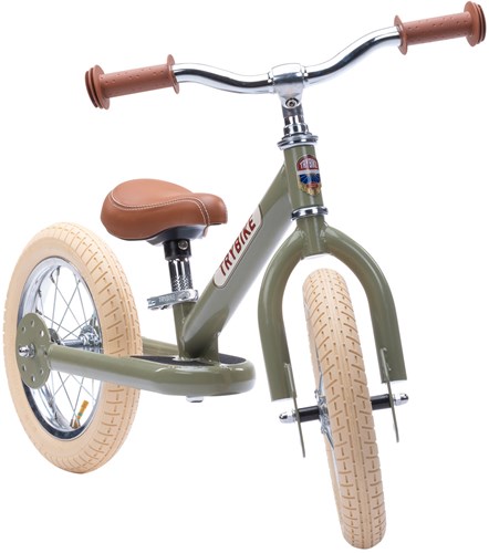 Trybike draisienne Steel vert vintage - vélo d’équilibre pour enfants-3