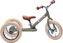 Trybike draisienne Steel 2-en-1 - vert vintage draisienne pour enfants