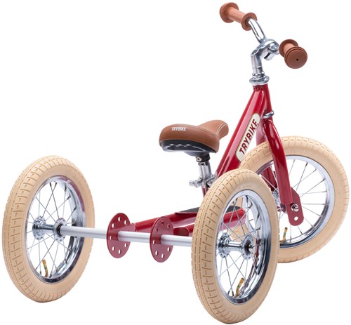 Trybike draisienne 2-en-1 Steel - vélo enfant vintage rouge-3
