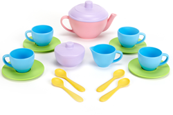 Green Toys Service à thé avec théière rose