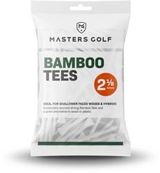 Masters tees de golf bambou blanc 25 pièces écologique durable