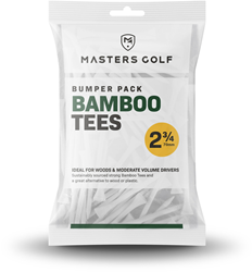 Masters tees de golf bambou blanc 110 pièces écologique