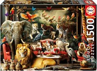 Educa puzzle manoir des animaux 1500 pièces carton adultes enfants