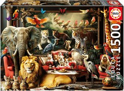 Educa puzzle manoir des animaux 1500 pièces carton adultes enfants