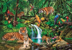 Clementoni puzzle animaux de la jungle - 300 pièces - puzzle coloré