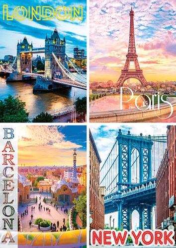 Nathan The Most Beautiful Cities in the World - 1500 Teile