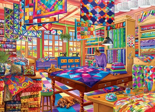 Eurographics puzzle Der Quilt-Workshop - puzzle 1000 pièces
