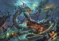 Clementoni puzzle The Underwater Battle - 3000 pièces - puzzle fantastique
