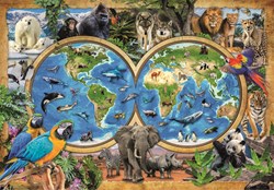 Clementoni puzzle monde animal - 300 pièces - jouet éducatif