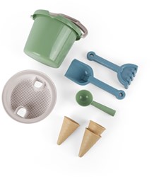 Dantoy jouet de plage seau avec cornets de glace vert durable