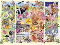 Gibsons puzzle Through the Seasons - 1000 pièces de plaisir