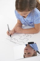 TickiT miroir jouet éducatif double face plastique 190x145mm-3