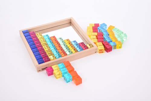 TickiT jouet éducatif Gem Cube Mirror Tray coloré et créatif-3